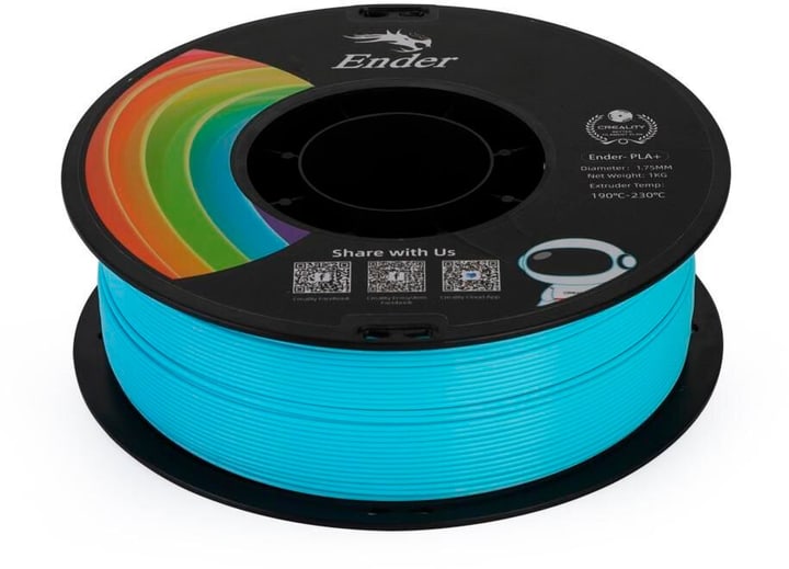 Image of Creality Filament PLA+ Blau, 1.75 mm, 1 kg 3D Drucker