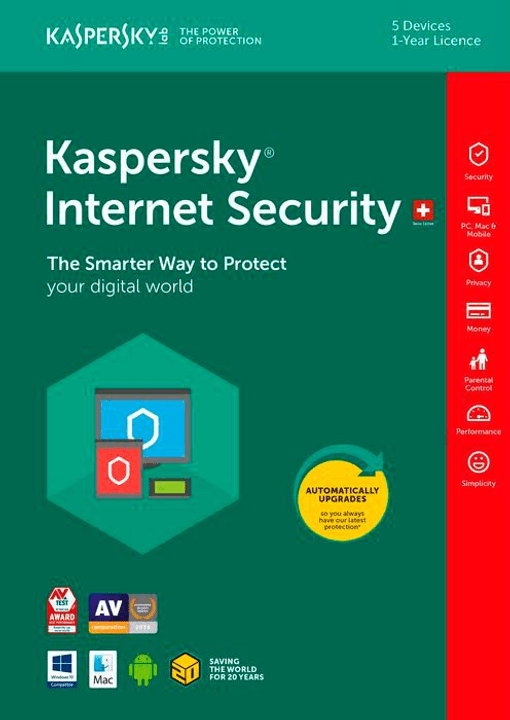 Kaspersky PC / Mac / Android Internet Security Physique (Box) PC / Mac / Android Internet Security Physique (Box) Kaspersky 785300129043 Photo no. 1