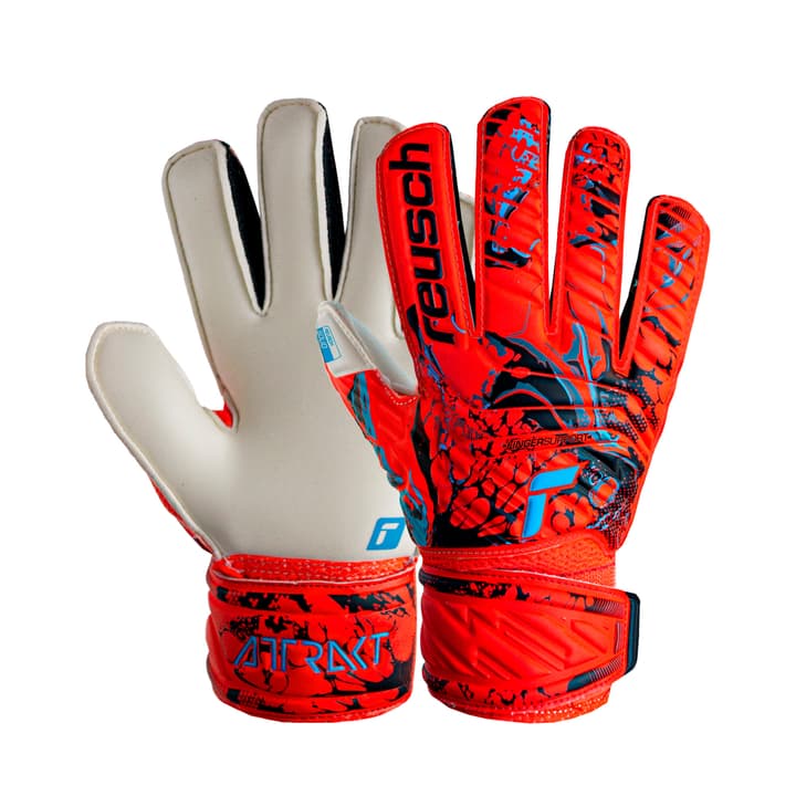 Image of Reusch Attrakt Solid Finger Support Junior Fussball-Torwarthandschuhe rot