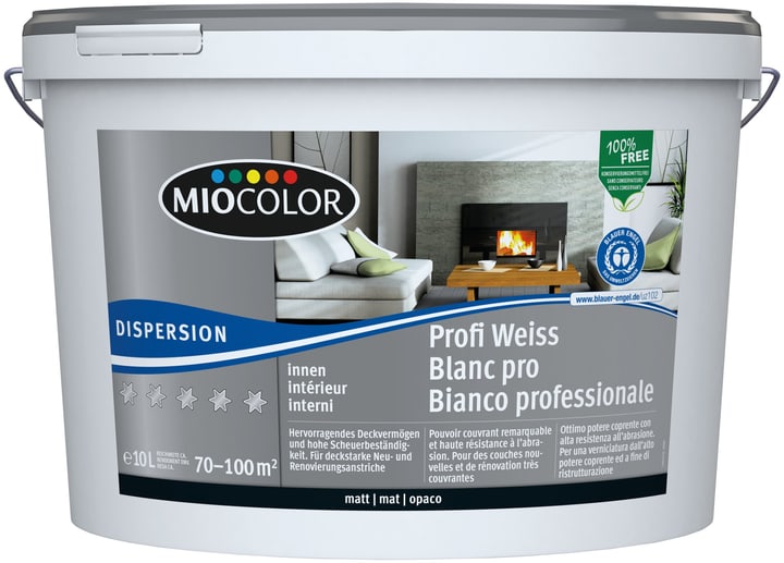 Image of Miocolor Dispersion Profi matt Weiss, 10 l bei Do it + Garden von Migros