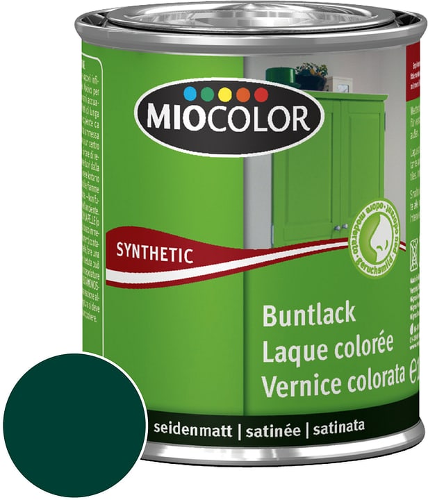Image of Miocolor Synthetic Buntlack seidenmatt Moosgrün 750 ml bei Do it + Garden von Migros