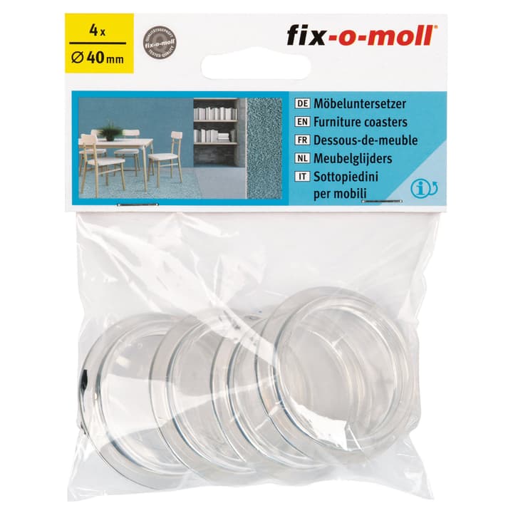Image of Fix-O-Moll Möbeluntersetzer Ø 40 mm 4 x