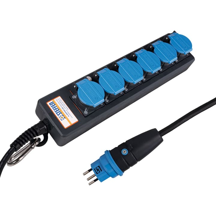 Image of Steffen Steckdosenleiste IP55 PROFESSIONAL 6xT13 mit Überstromschutz 5m bei Do it + Garden von Migros