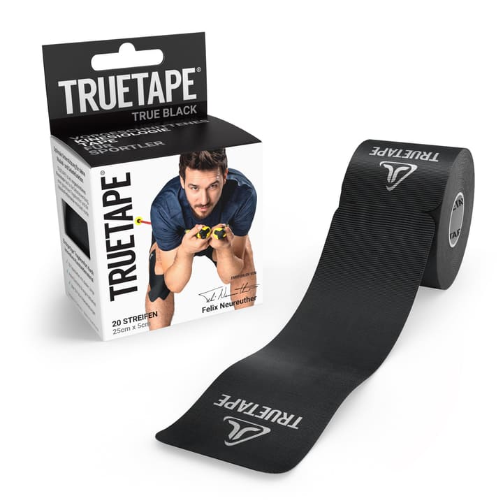 Image of Truetape Kinesiotape Precut Tape schwarz
