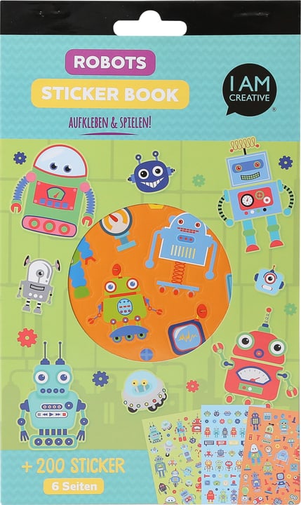 Image of Stickerbook, Robots, 6 Blatt bei Do it + Garden von Migros