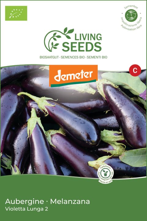 Image of Living Seeds Aubergine Gemüsesamen