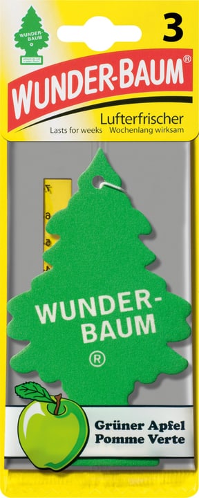 Image of WUNDER-BAUM Grüner Apfel 3er Set Lufterfrischer bei Do it + Garden von Migros