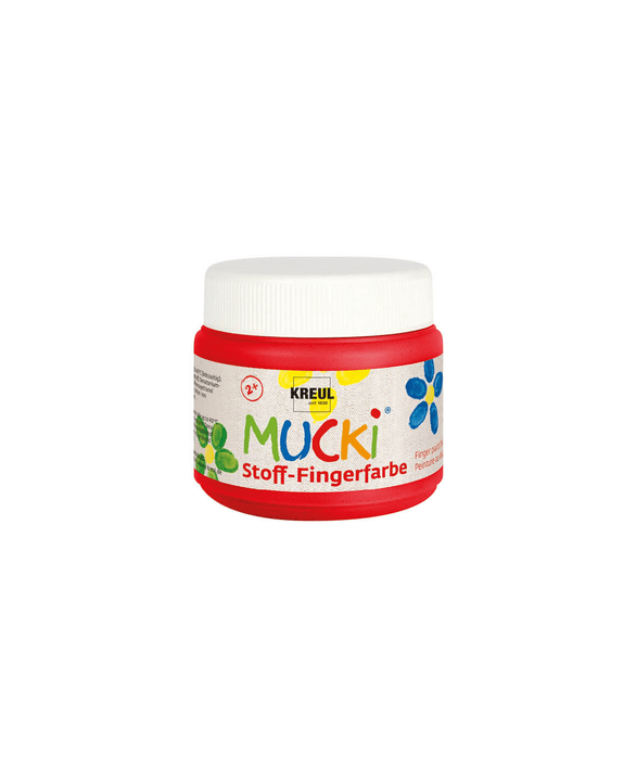 I AM CREATIVE MUCKI Stoff-Fingerfarbe, 150ml, Rot Fingerfarbe