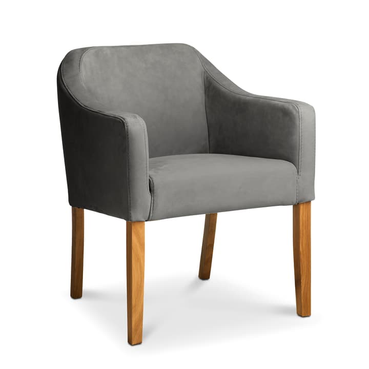 LUCAS Chaise Nubuck LUCAS Chaise Nubuck 366008827501 Dimensions L: 62.0 cm x P: 63.0 cm x H: 79.0 cm Couleur Anthracite Photo no. 1