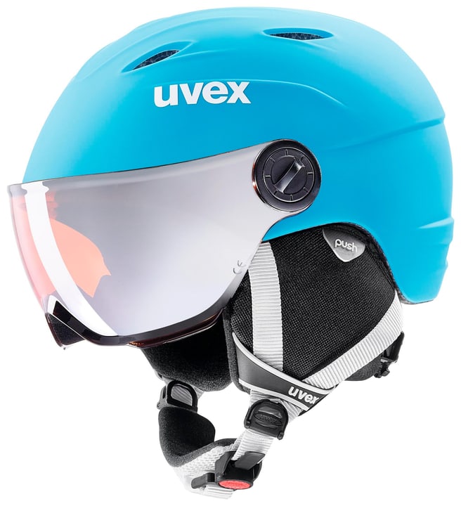 Uvex junior visor pro Casque de sports d'hiver junior visor pro Casque de sports d'hiver Uvex 461875952041 Couleur bleu claire Taille 52-56 Photo no. 1
