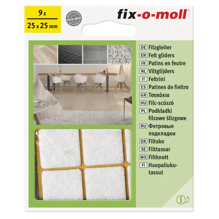 Image of Fix-O-Moll Filzgleiter 3 mm / 25 x 9