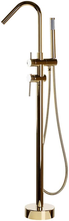 Image of Beliani Wannenarmatur freistehend gold VICTORIA Badewannenarmatur