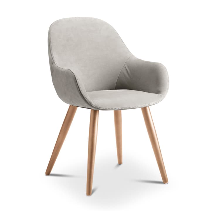LAYLA Sedia Nubuck LAYLA Sedia Nubuck 366028424404 Dimensioni L: 56.0 cm x P: 60.0 cm x A: 84.0 cm Colore Grigio chiaro N. figura 1