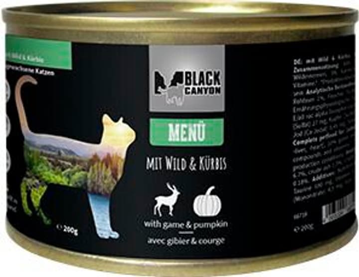 Image of Black Canyon Katze Menü mit Wild Nassfutter