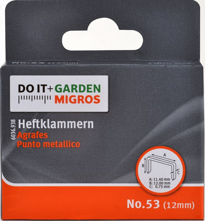Image of Klammer No.3 12mm Tackerklammern bei Do it + Garden von Migros