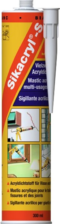 Image of Sika Sikacryl S Acryldichtstoff 300 ml Dichtmasse, Mastic