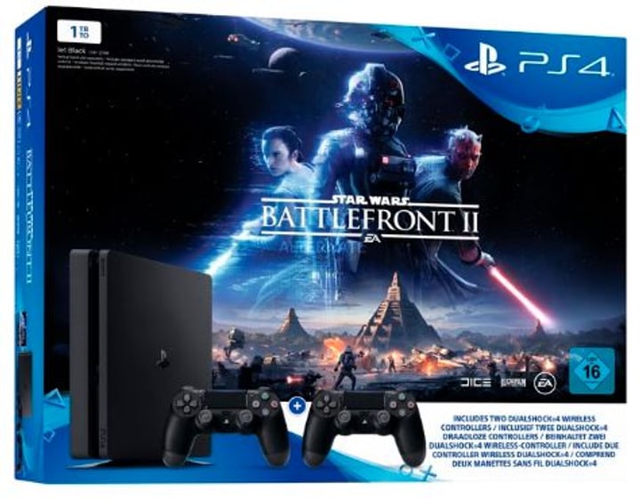 Sony PS4 Slim 1TB inkl. StarWars+2Dualshock controller PS4 Slim 1TB inkl. StarWars+2Dualshock controller Sony 798428700000 N. figura 1
