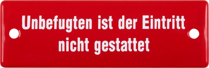 Image of Emailschild Unbefugten ist der Eintritt nicht gestattet bei Do it + Garden von Migros