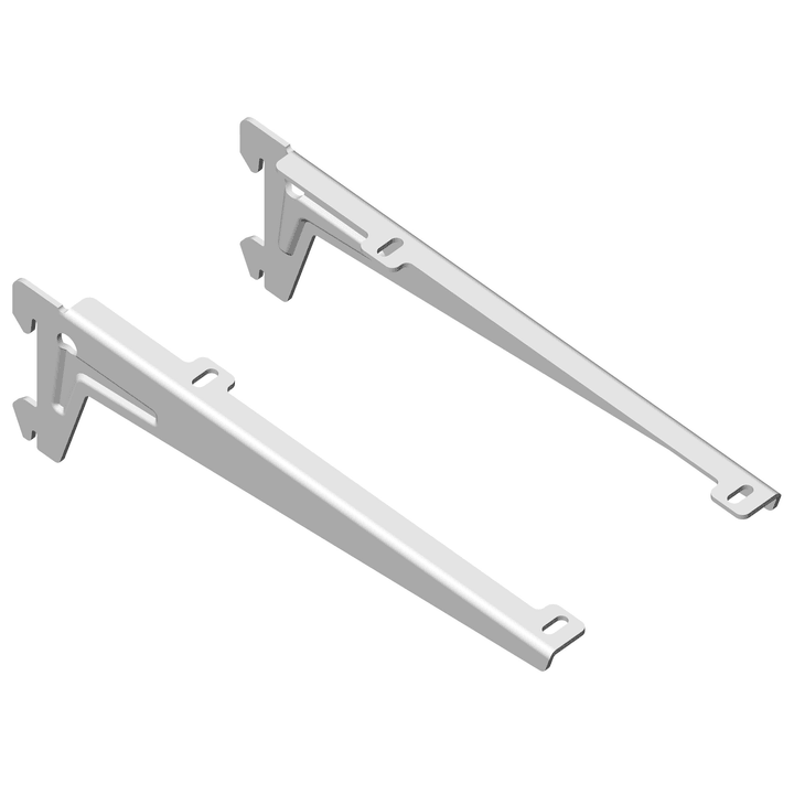 Image of ELEMENTSYSTEM Winkelträger 230 mm weiss 2x Regalsysteme bei Do it + Garden von Migros