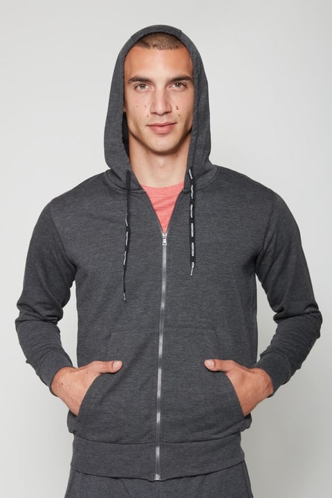 Image of Perform M Hooded jacket Trainingsjacke dunkelgrau