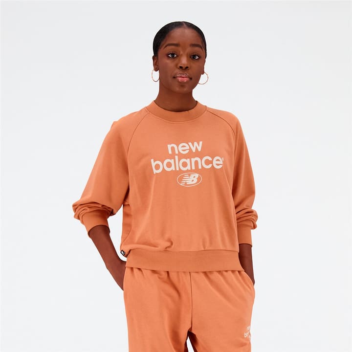Image of New Balance W Essentials Reimagined Archive Crew Sweatshirt hellorange