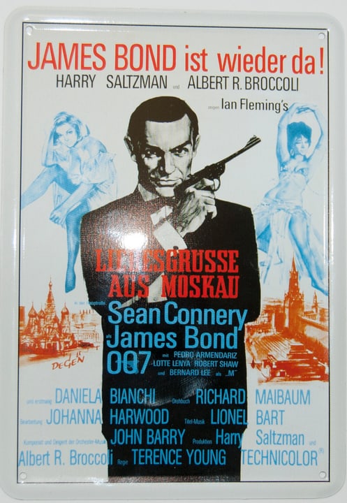 Image of Werbe-Blechschild James Bond bei Do it + Garden von Migros