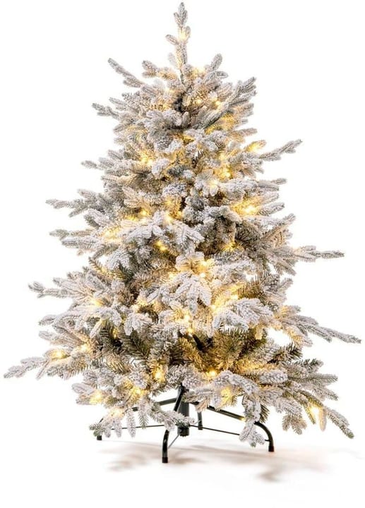 STT LED Arbre de Noël Snowed Tree 120 150 LED ww, H120cm, intérieur Sapin de Noël