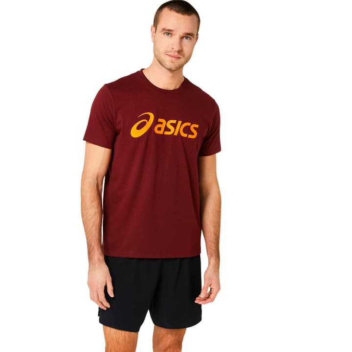 Image of Asics Big Logo Tee T-Shirt dunkelrot