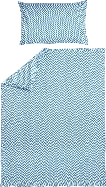 VERA Microfaser Bettwäschegarnitur VERA Microfaser Bettwäschegarnitur 451293714440 Farbe Türkis Grösse B: 160.0 cm x H: 210.0 cm Bild Nr. 1