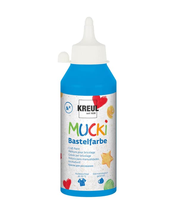 MUCKI, Bastelfarbe blau, 250 ml Acrylfarbe