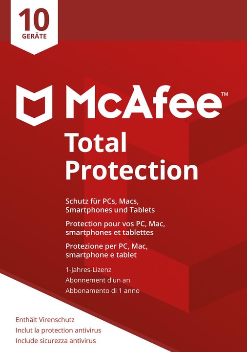 Mc Afee Total Protection 2018 10 Devices Physique (Box) Total Protection 2018 10 Devices Physique (Box) Mc Afee 785300131281 Photo no. 1