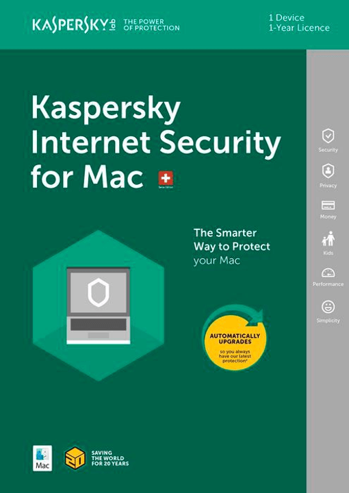 Kaspersky MAC - Internet Security (1 PC) Physique (Box) MAC - Internet Security (1 PC) Physique (Box) Kaspersky 785300130269 Photo no. 1