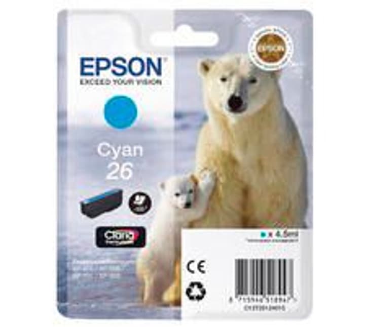 Epson T261240 cyan Cartouche d'encre T261240 cyan Cartouche d'encre Epson 796081600000 Photo no. 1
