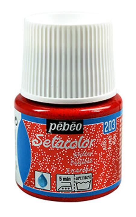 Image of Pebeo Sétacolor Pailleté 45ml Rubis Textilfarbe