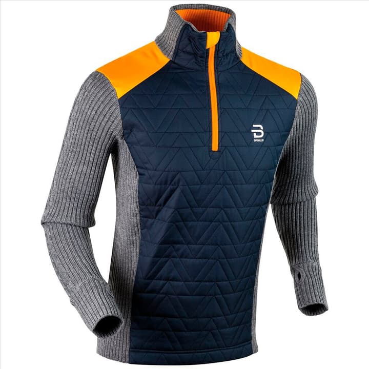 Image of Daehlie M Half Zip Comfy Langarmshirt hellorange