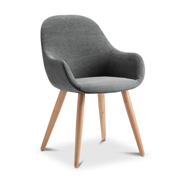 LAYLA Stuhl Mariam LAYLA Stuhl Mariam 366026554804 Grösse B: 56.0 cm x T: 60.0 cm x H: 84.0 cm Farbe Grau Bild Nr. 1