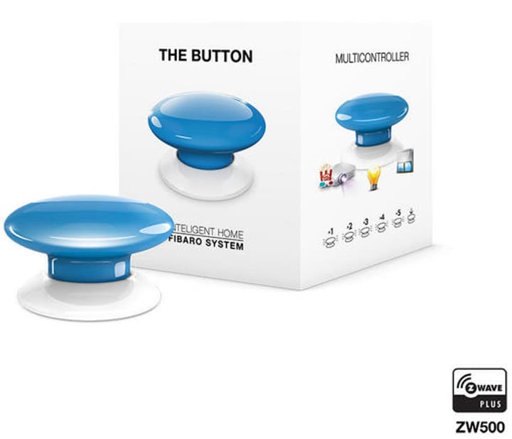 Fibaro Z-Wave Button bleu Bouton intelligent Z-Wave Button bleu Bouton intelligent Fibaro 785300132251 Photo no. 1