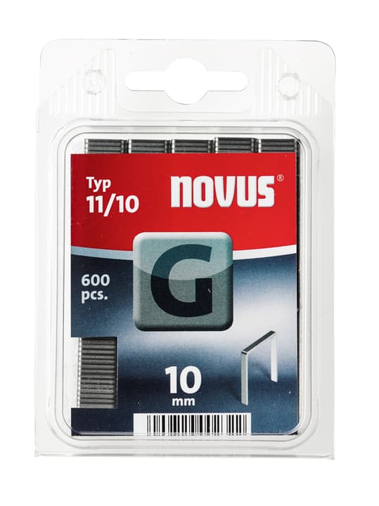 Image of NOVUS Flachdrahtklammern G Typ 11/10 Tackerklammern