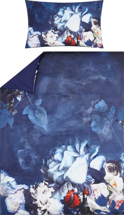 EMILIA Garnitura da letto in raso EMILIA Garnitura da letto in raso 451196314440 Colore Blu Dimensioni L: 160.0 cm x A: 210.0 cm N. figura 1