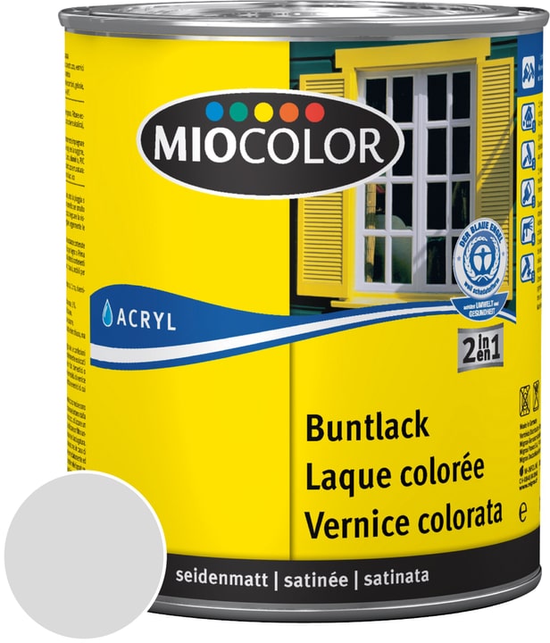 Image of Miocolor Acryl Buntlack seidenmatt Lichtgrau 750 ml bei Do it + Garden von Migros