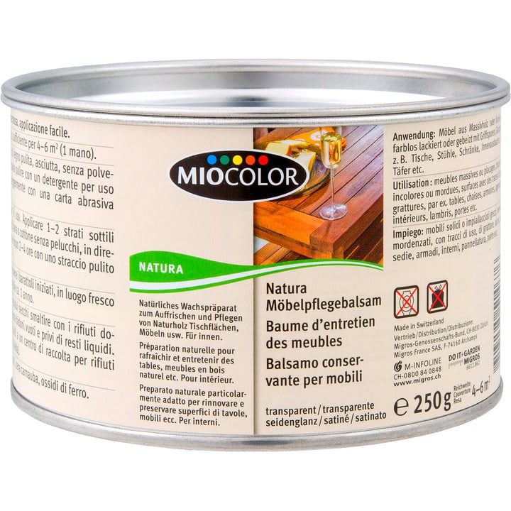 Image of Miocolor Möbelpflegebalsam Hellbraun 250 g Holzöle + Holzwachse bei Do it + Garden von Migros