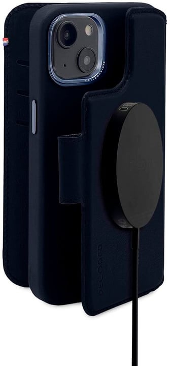Image of Decoded Detachable MagSafe Leather Wallet / iPhone 14 Plus - Steel Blue Smartphone Hülle