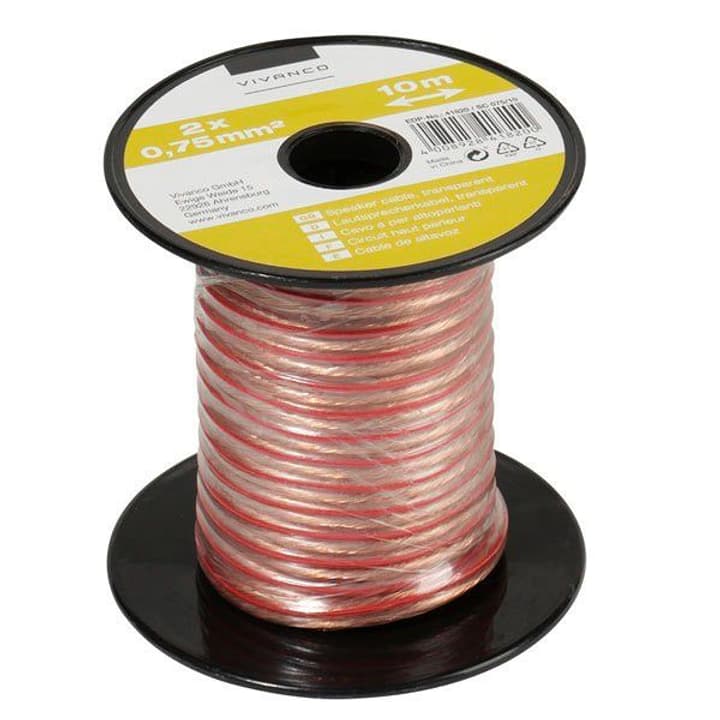 Vivanco Lautsprecherkabel 2x 0.75mm² (10m) Audio Kabel Lautsprecherkabel 2x 0.75mm² (10m) Audio Kabel Vivanco 770810500000 Bild Nr. 1