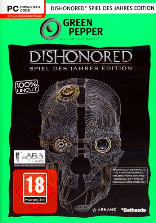 PC - Green Pepper: Dishonored GotY-Edition Box PC - Green Pepper: Dishonored GotY-Edition Box 785300122505 Bild Nr. 1