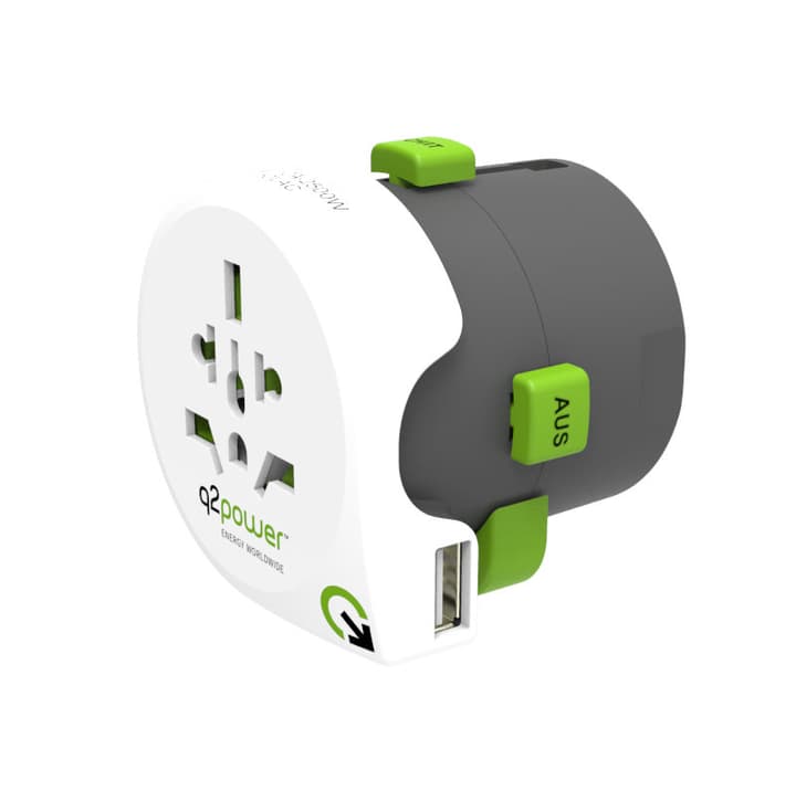 Image of q2power Weltreiseadapter 'Qdapter 360' USB Reiseadapter bei Do it + Garden von Migros
