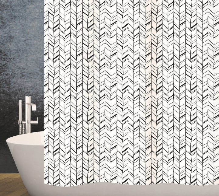 Image of diaqua Duschvorhang Chevron 120 x 200 cm bei Do it + Garden von Migros