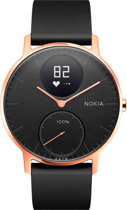 Nokia Steel HR (36mm) Rose Gold / Black Silicone Wristband Special Edition Steel HR (36mm) Rose Gold / Black Silicone Wristband Special Edition Nokia 785300134672 Bild Nr. 1