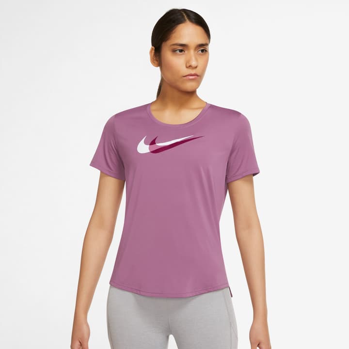 Image of Nike W Dri-FIT Swoosh Run SS Laufshirt bordeaux bei Migros SportXX