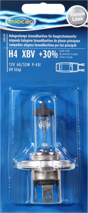 Image of Miocar Halogenlampe H4 Xenon +30% Autolampe bei Do it + Garden von Migros