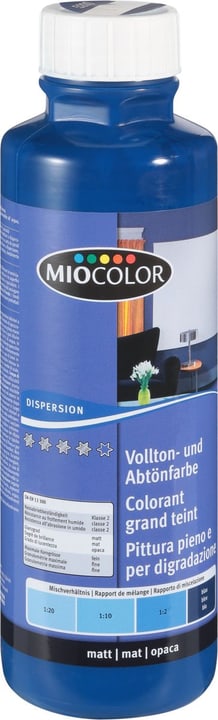 Miocolor Pittura pieno e per digradazione Pittura pieno e per digradazione Miocolor 660731700000 Colore Blu Contenuto 500.0 ml N. figura 1